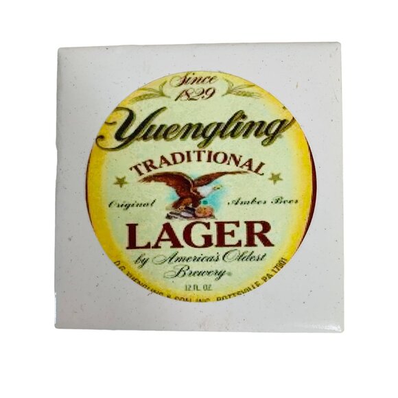 Beer Tile Drink Coaster Set of 6 Ceramic Man Cave Home Bar Decor Tiki Party - Picture 3 of 12